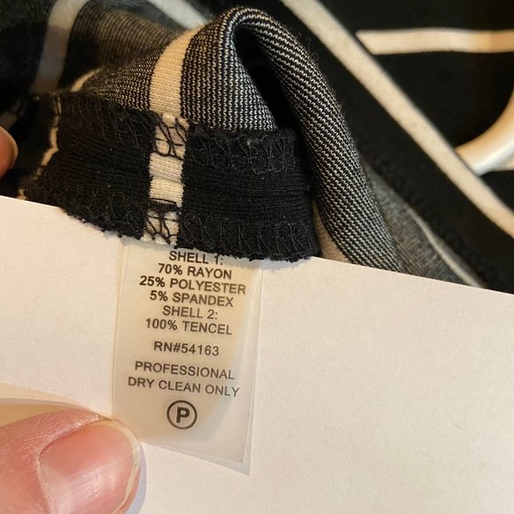 Tommy Hilfiger Black and White Stripped Dress - Picture 4 of 5